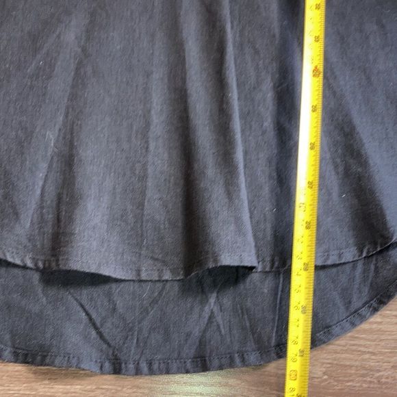 Womens Velvet Heart Small Black Linen & Rayon Blouse - Picture 7 of 11